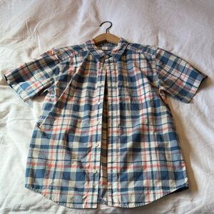 Patagonia Blue and Red Plaid Shirt